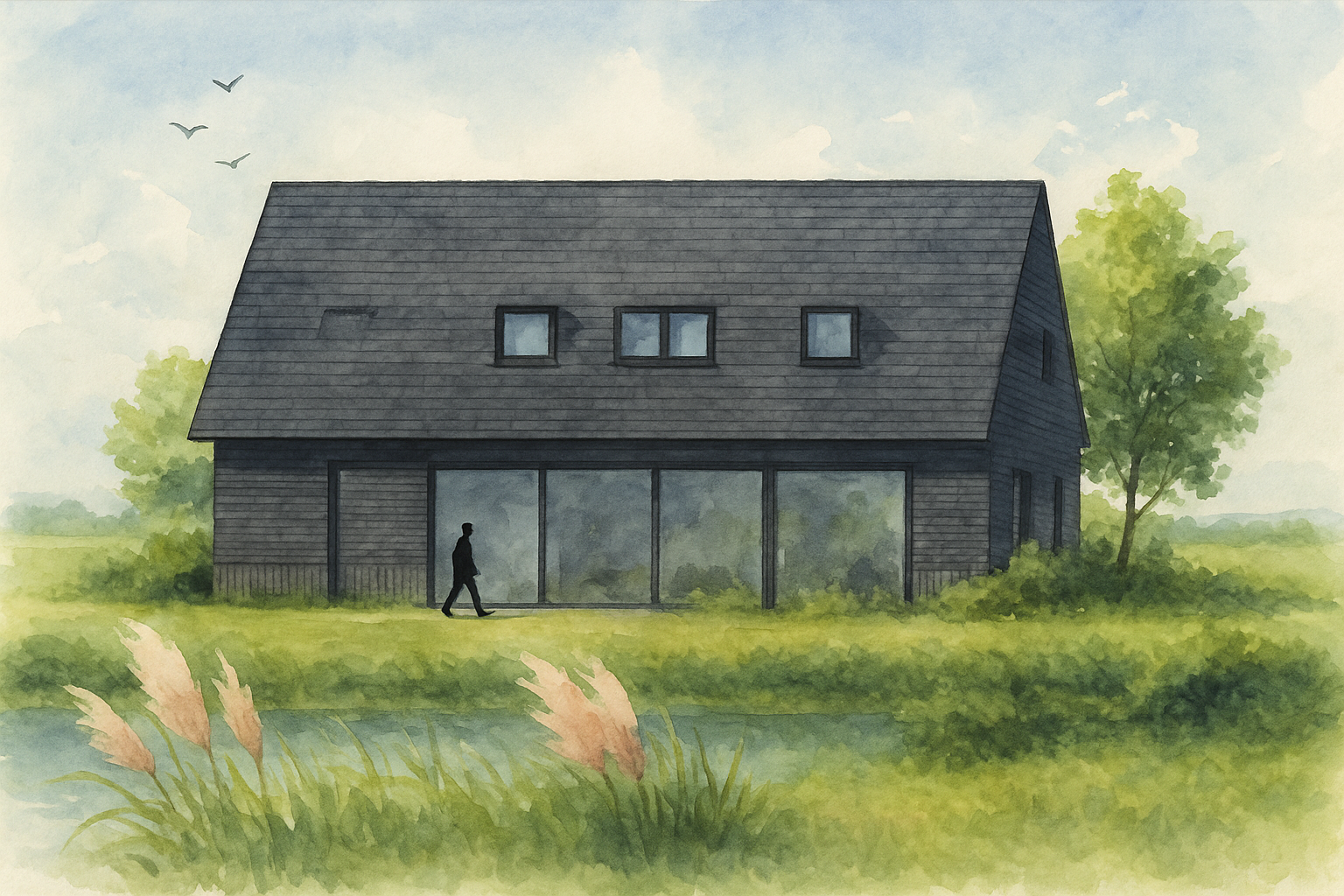 Architect NATUR4L Breda – Woonhuis Strijen moderne boerderijwoning